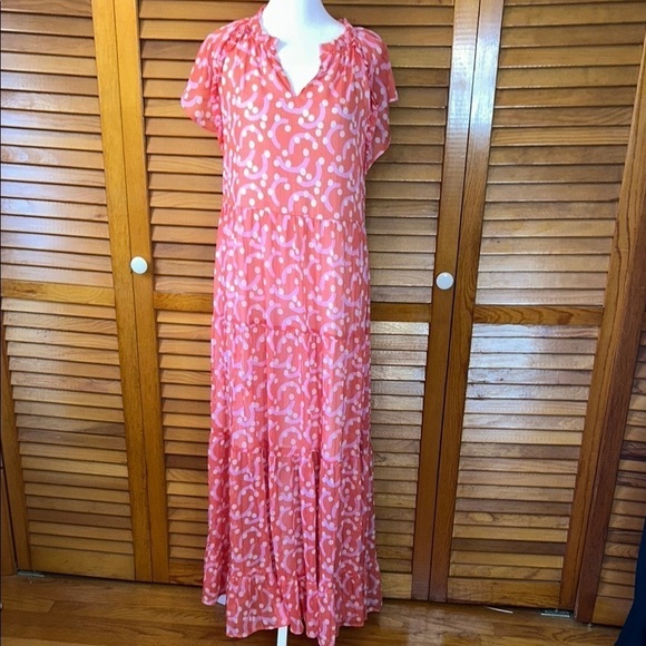 NWT Jade Melodytam Coral Patterned Maxi Dress Size XS - Picture 2 of 15